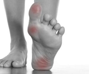 Relief from the symptoms of foot pain in Rheumatoid Arthritis