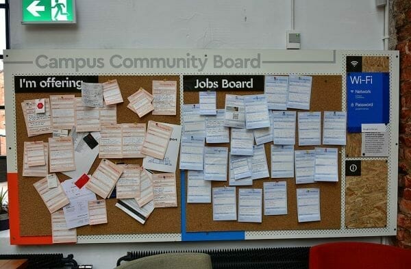 A campus community job board can be a good place to advertise for a caregiver