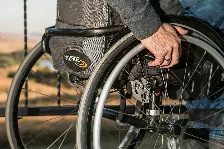 Be cautious while using a wheelchair