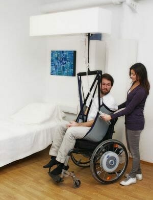 A ceiling mounted lift - Best patient lift for home use make sure that the patient is moved safely without effort from the caregiver