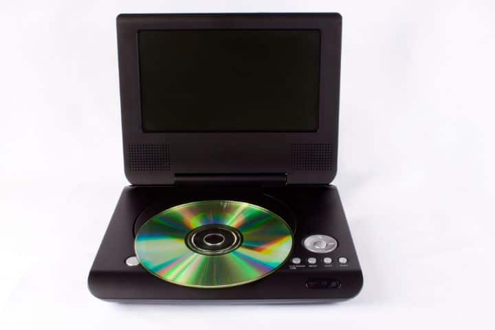 Black Portable DVD Player