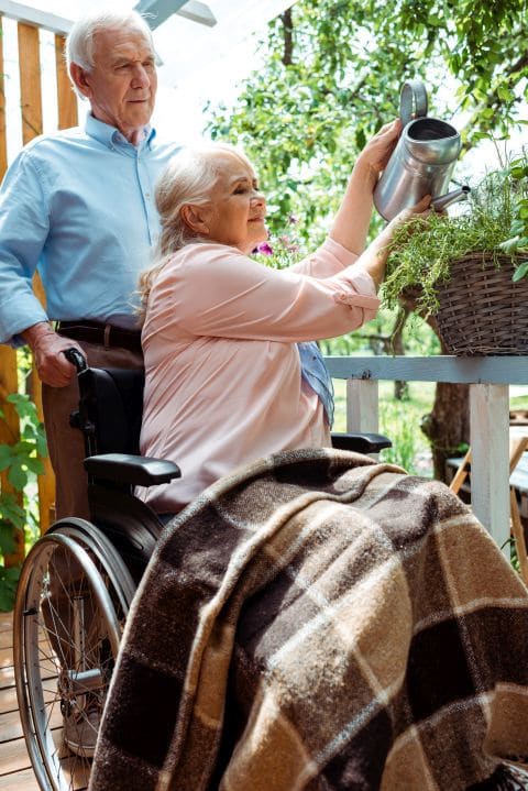 Gardening is a great activity for the wheelchair bound