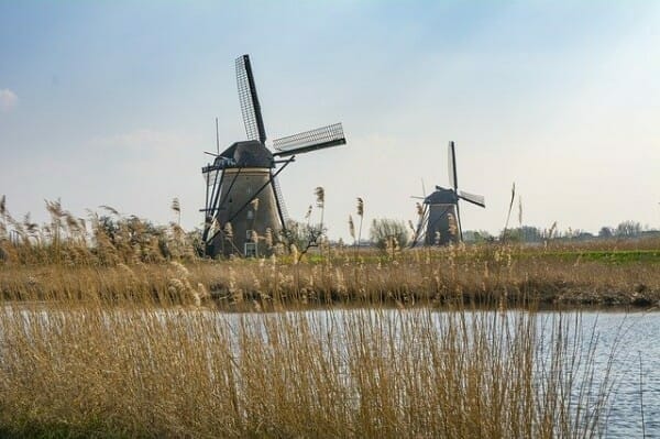Windmills close to Amsterdam