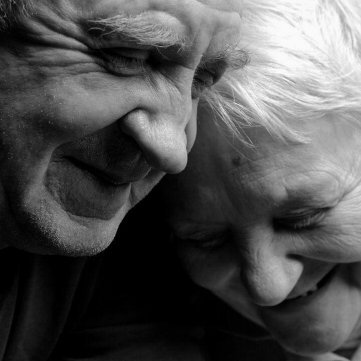 How do elderly react to death of their significant other