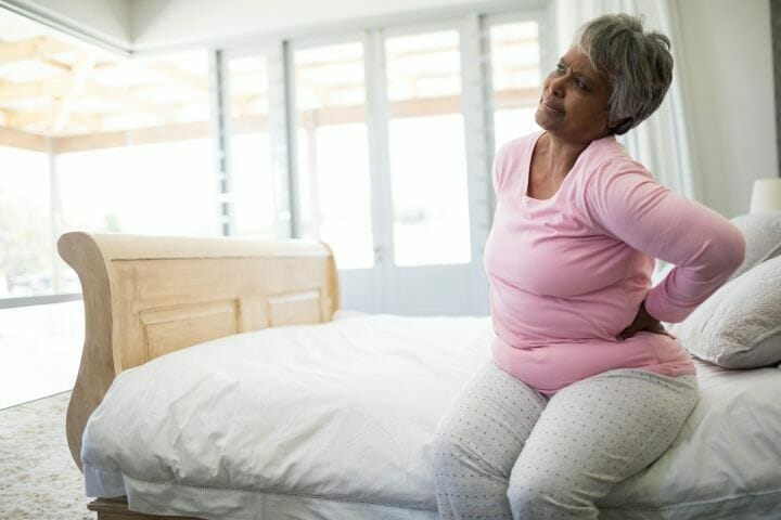 Old mattress causes back aches