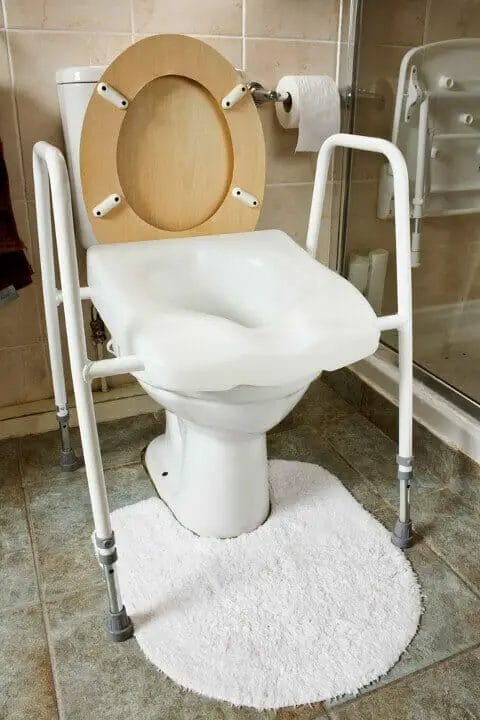 Toilet Seat Riser for Wheelchair Users
