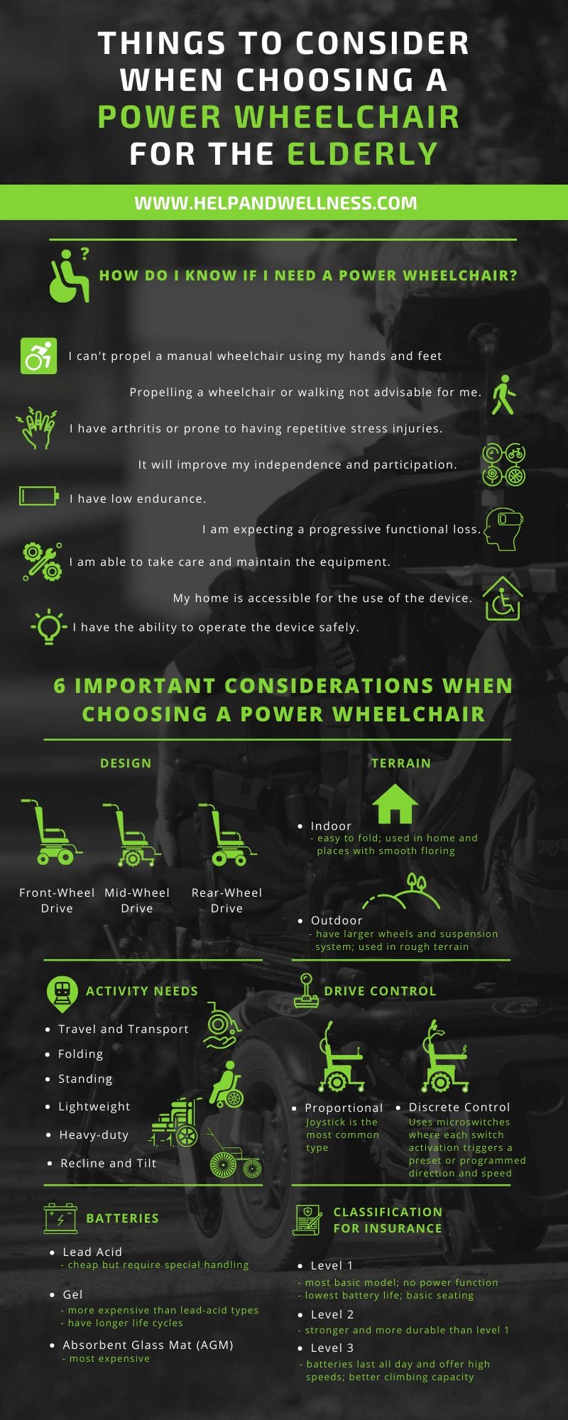 Infographic for Things to Consider When Choosing the Best Mobility Scooter for the Elderly