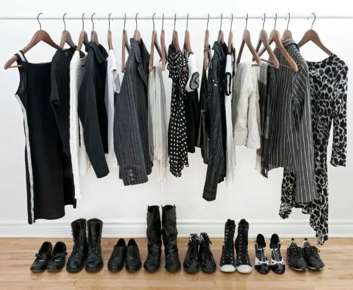black and white clothes for woman