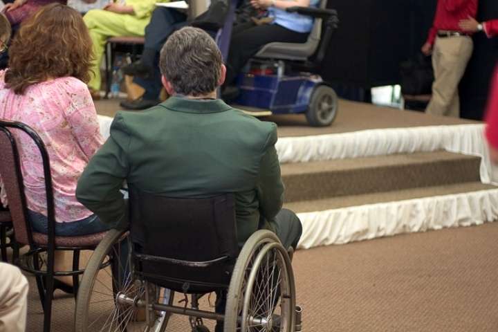man on wheelchair in an event